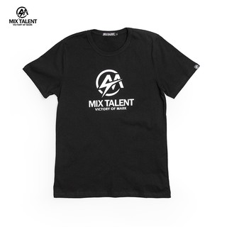 MIX TALENT 基本款 百搭潮流 圓領T 情侶裝 短T -黑色