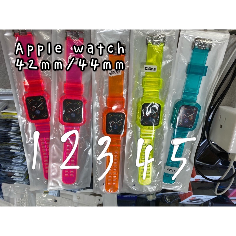 冰川手錶帶 3-6代 防摔一體錶帶透明 蘋果手錶錶帶 Apple Watch 6/5/4/3/SE