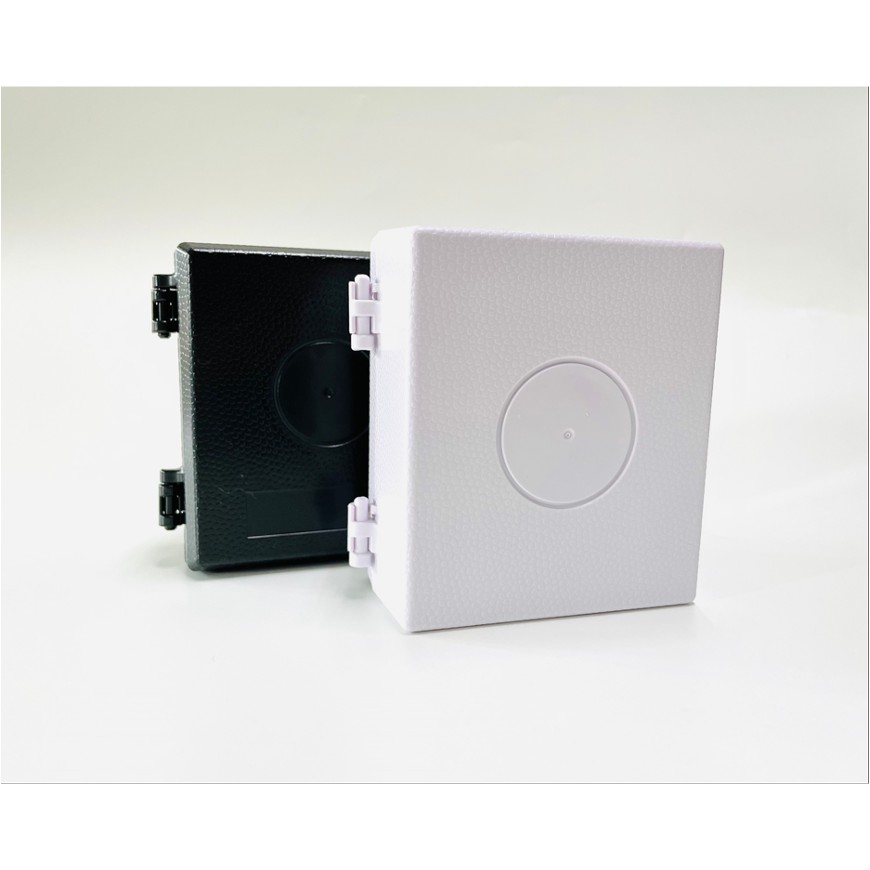 全新現貨 Taiwan製造 ABS兩色黑/白可選 室外小型防水盒 方形收線盒  戶外監視器線路收納盒 防水盒 集線盒