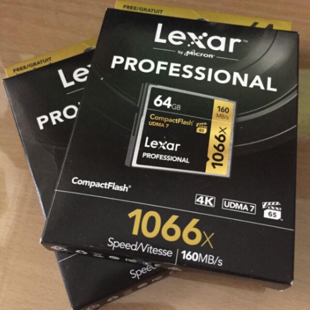 雷克沙Lexar Pro 1066x 64GB CF 記憶卡(現貨)