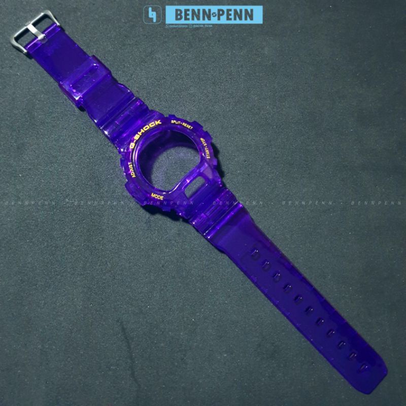Bnb Dw6900 紫色表圈錶帶卡西歐手錶