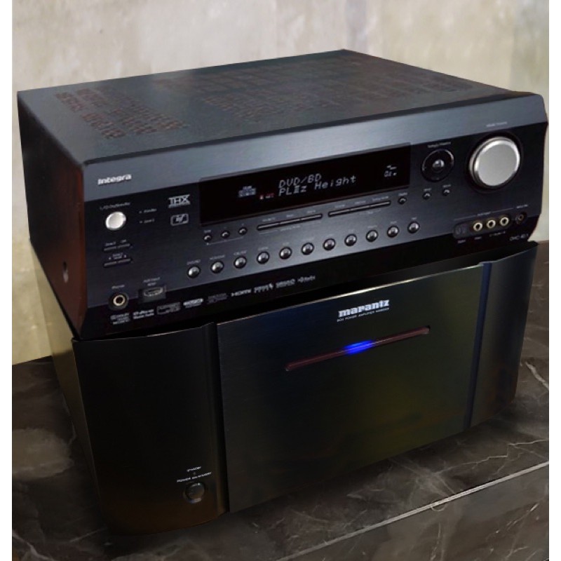 Integra DHC-40.1 前級擴大器HD-7.1聲道輸出 + MARANTZ MM8003 8聲道後級環繞擴大機