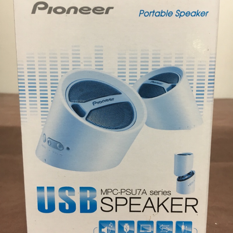 Pioneer 多媒體喇叭 電腦喇叭 便攜式音箱 USB Speaker(黑)