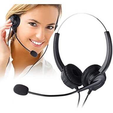 電話客服耳機麥克風 國際牌panasonic總機電話客服耳麥 KX TA TE TD 專用雙耳銀行頭戴式