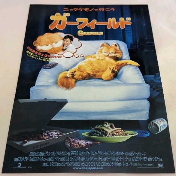 日本帶回 加菲貓 劇場版 映畫 電影 日版 B5 DM 傳單 小海報 25.7*18.2