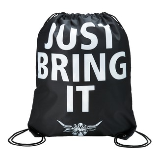☆阿Su倉庫☆WWE摔角 The Rock Just Bring It Drawstring Bag 巨石強森攜行束口袋