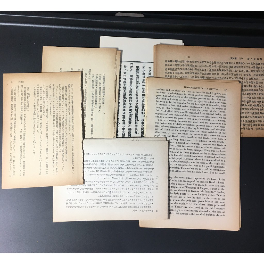 New 復古老書頁分裝手帳素材英文 日文 中文老書頁舊書頁組合包 第二代 蝦皮購物