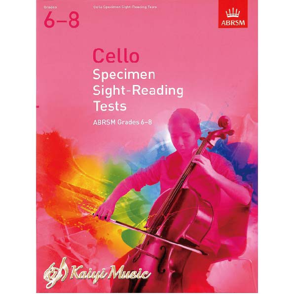 【凱翊︱ABRSM】 大提琴視奏測驗範例第六~八級 Cello SpecimenSight-Reading6-8
