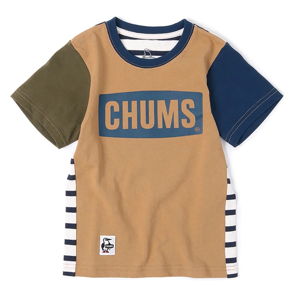 CHUMS Kids  Logo  中大童 美國棉短袖T恤 Crazy CH211175C004