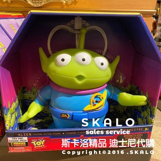SKALO-玩具總動員 三眼怪 外星人公仔 可說話❤100%上海迪士尼 三眼仔 全新正版 防偽標籤 Disney 代購