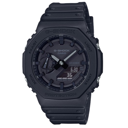 【天龜】CASIO G-SHOCK 極簡風格 碳纖維防護 GA-2100-1A1