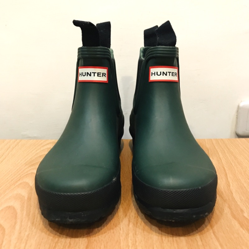 ‼️降價‼️Hunter Chelsea 墨綠色霧面短雨靴 hunter boot