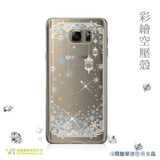 Samsung Galaxy Note5施華洛世奇水晶 彩繪空壓殼 軟殼【映雪】