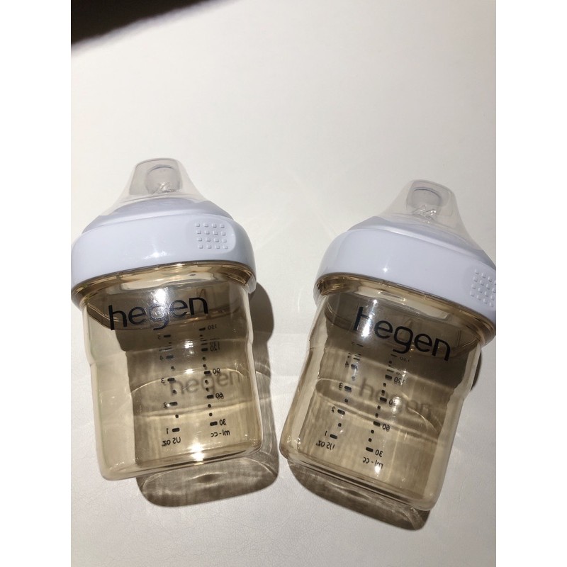 二手（近全新）hegen 小金奶瓶 PPSU多功能方圓型寬口奶瓶 150ml