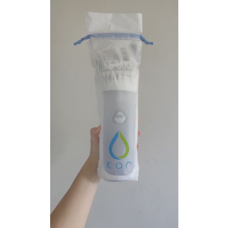 美國KORWater NAVA Sport 隨身運動水壺tritan矽膠吸管 白藍色650ml無濾芯米其林聯名款附水壺袋