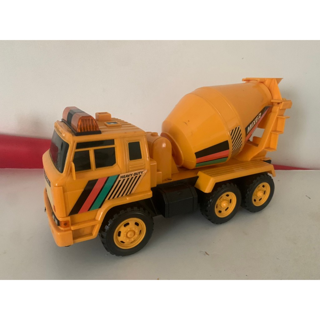 早期大型水泥車模型玩具手動轉動 蝦皮購物