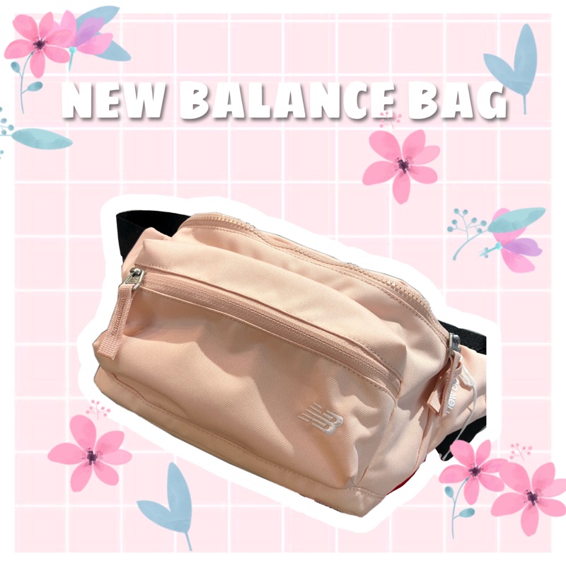 NEW BALANCE 紐巴倫 機能 腰包 小包 側背包 電繡logo 多夾層 粉色GC8F7201PK