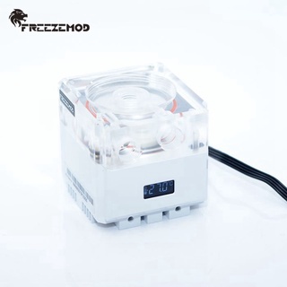 FREEZEMOD 電腦水冷 靜音水冷泵PU-FS6M 液晶溫度顯示 流量800L/H 揚程4米 鋁合金外殼