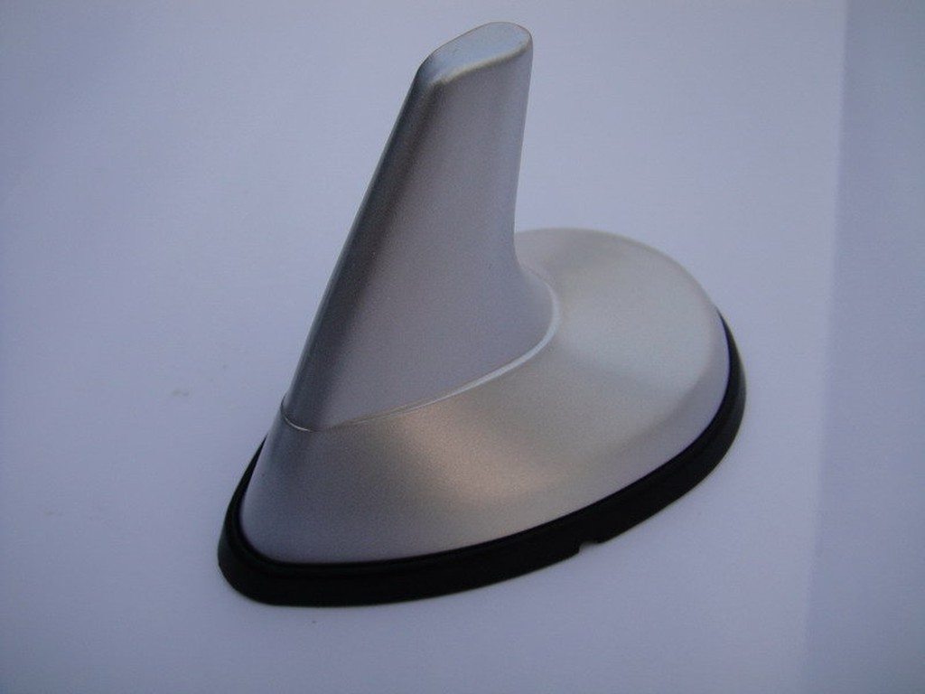 SAAB 樣式 專用 鯊魚鰭 天線 烤漆銀 塑膠 ABS