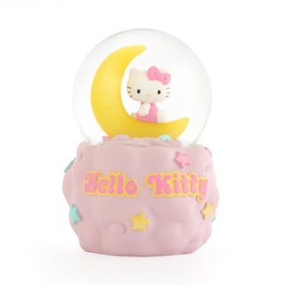 【哈比屋音樂盒】Hello Kitty 粉紅星空 水晶球擺飾