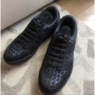 全新正品 Bottega Veneta BV 黑色經典編織 休閒鞋 size 43.5 44.5