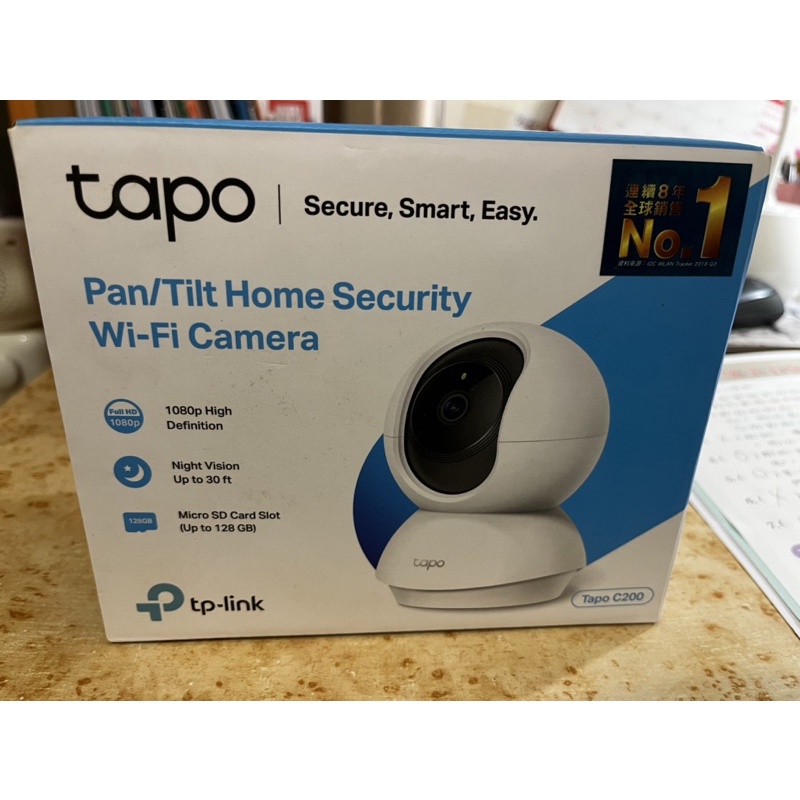 TP-Link Tapo C200  wi-fi可旋轉攝影機 網路監視器 視訊監控 1080P 高畫質 二手九成新