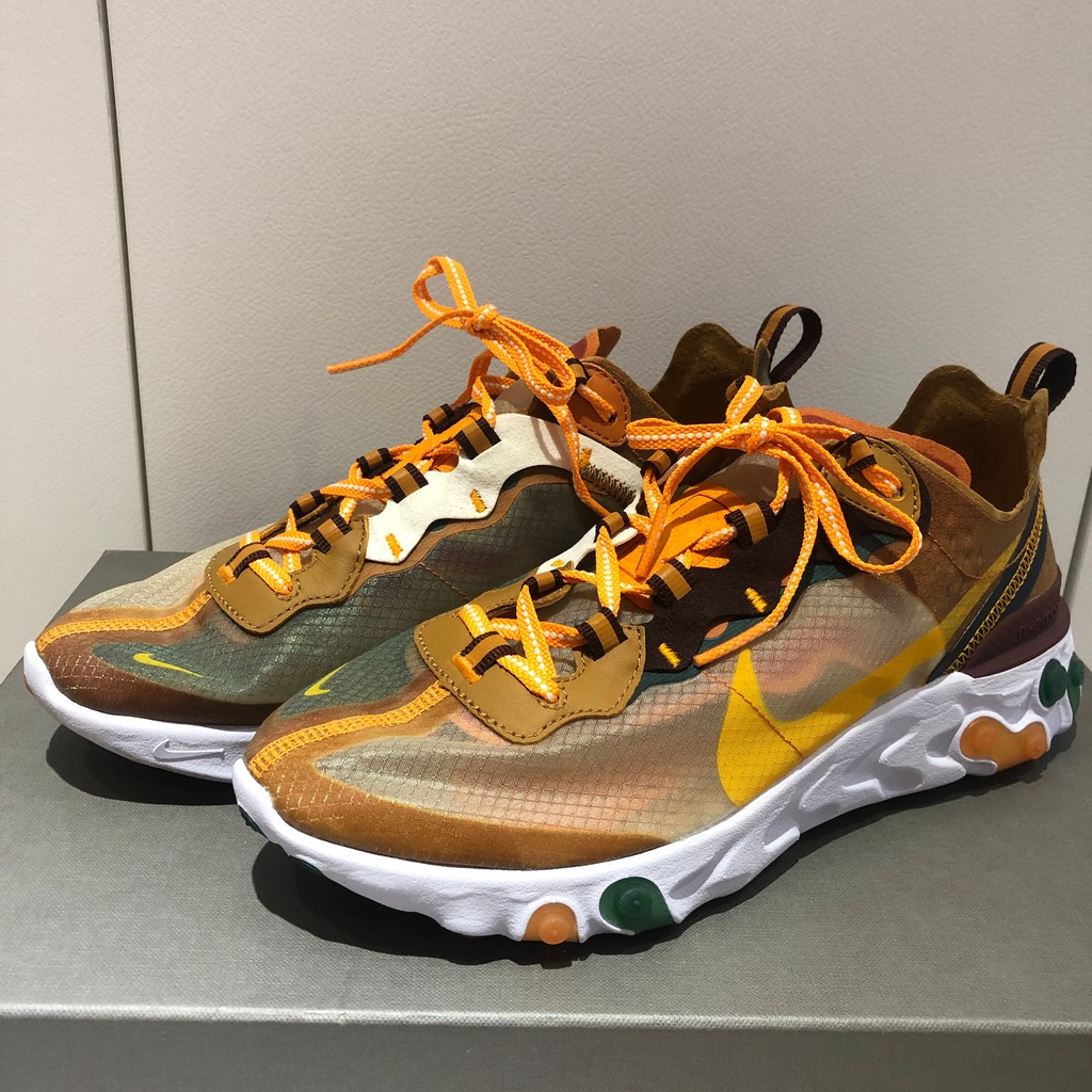 nike react 87 orange peel