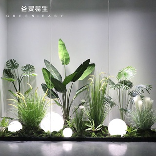【模擬樹植物】假綠植盆栽 假樹大型模擬綠植造景室內落地樓梯角落植物景觀樹櫥窗裝飾場景佈置