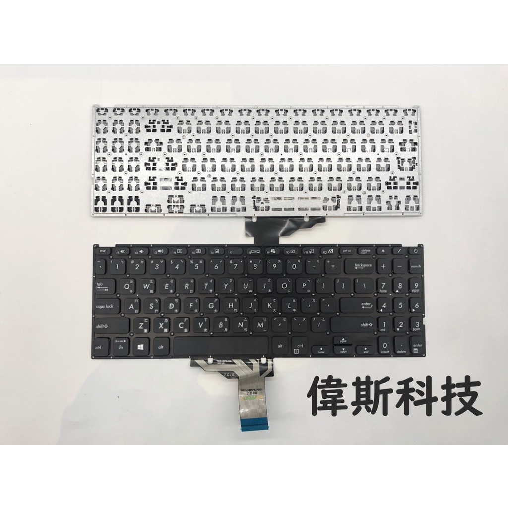 華碩 ASUS X515 X515J X515JA X515DA X515UA  X515FA 中文 鍵盤 無背光