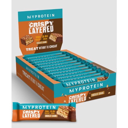 Myprotein 六層夾心高蛋白酥脆棒-焦糖巧克力 12片