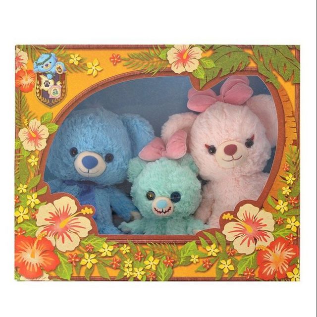 《現貨免運》迪士尼 大學熊禮盒 史迪奇藍莓+安琪貝莉+ 醜丫頭 醜阿頭 SS號 娃娃 玩偶