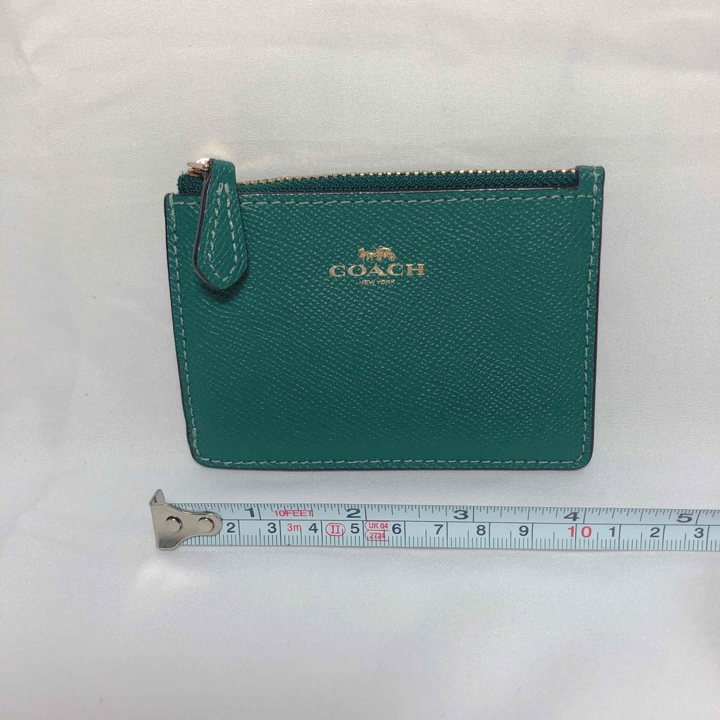 二手 COACH 綠色 鑰匙包 零錢包 卡夾 現貨【C210856】