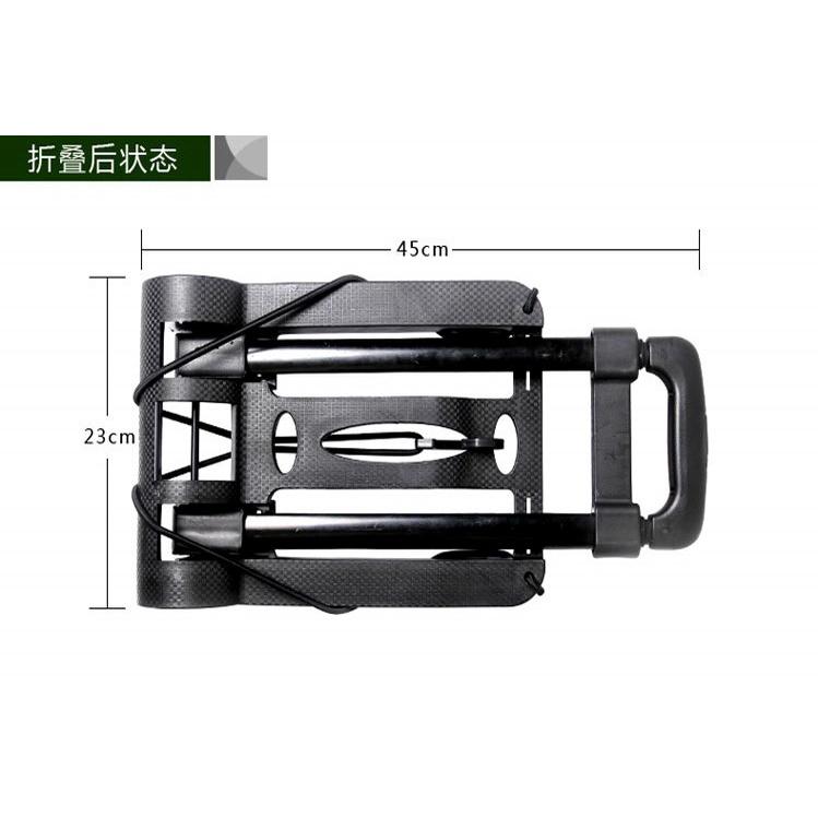 鐵2輪普通款摺疊拉桿車 摺疊手拉車 平板手推車 搬家推車 拉貨拖車 手推車 搬運車 手拉車 拉杆車 小推車 推車 鐵拉車