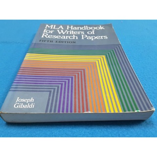 MLA handbook for writers of research papers│Joseph Gibald M2