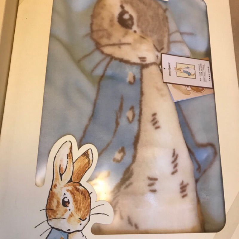 奇哥 彼得兔嬰兒抗菌帶帽毯 全新 正品 彌月禮盒