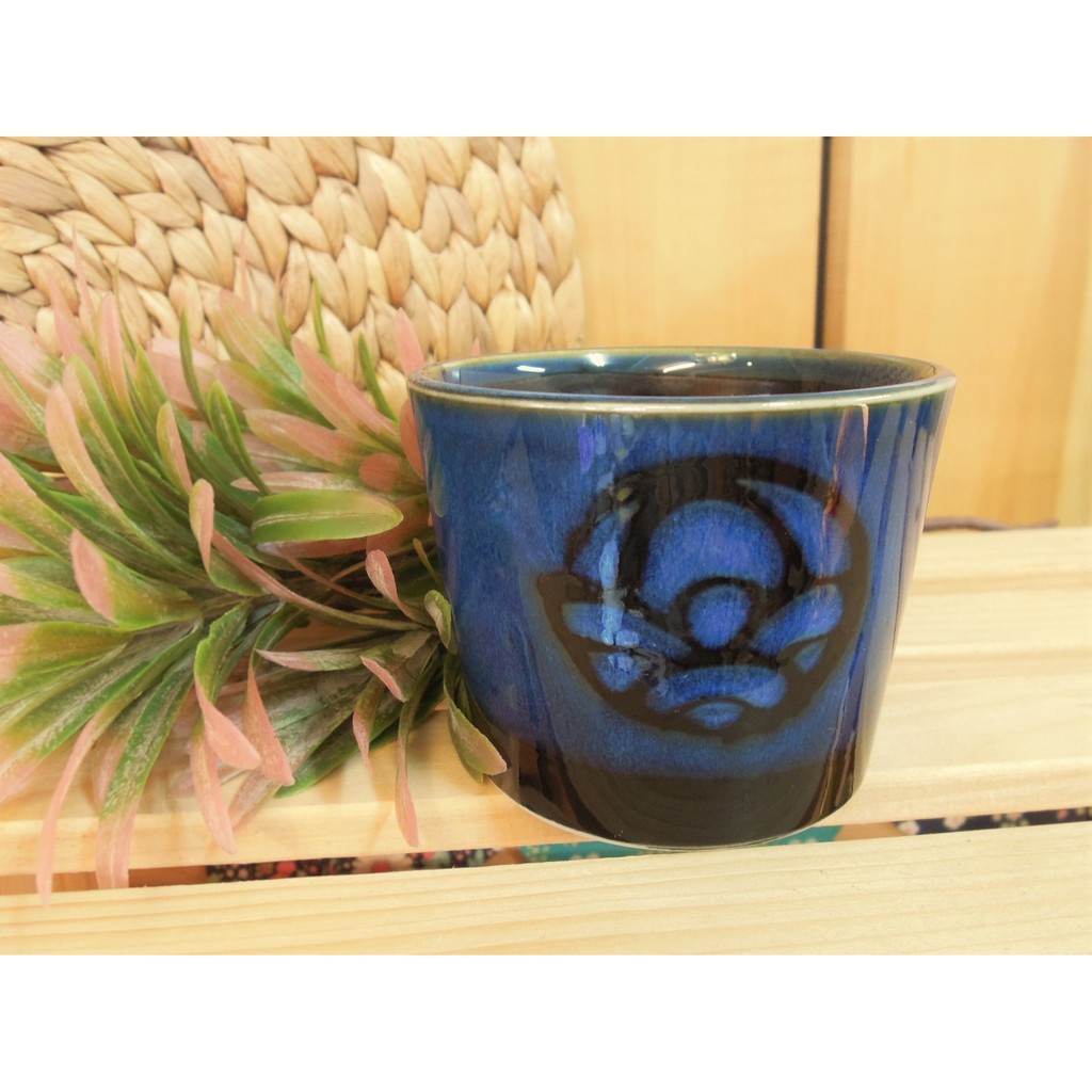 好日餐旅🌠日本製藍釉2"豬口杯 零碼出清 現貨 碗盤 餐具 茶碗蒸 杯子