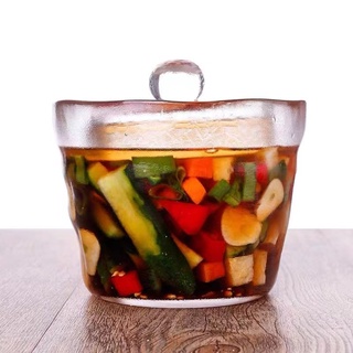 🎉【免運 現 特價】#日本進口kinto一夜漬泡菜罐家用淺漬玻璃醃菜罐醃菜缸泡菜壇子小