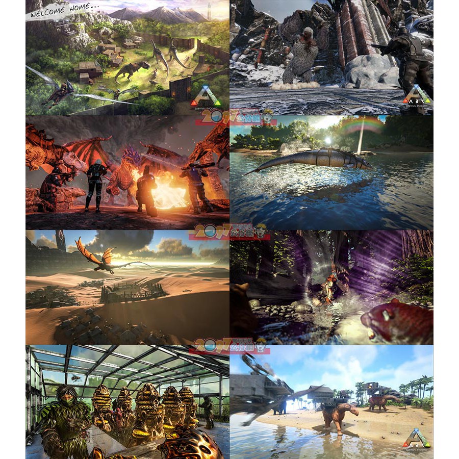全新未拆xbox One 方舟生存進化中文英文亞版ark Survival Evolved 恐龍採集狩獵 蝦皮購物