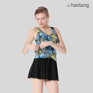 Haolang 夏艷連身裙泳衣/保守泳衣/休閒泳衣