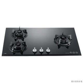 喜特麗JT-GC309A LPG 77cm三口玻璃 檯面瓦斯爐(黑)-桶裝瓦斯(含標準安裝) 大型配送