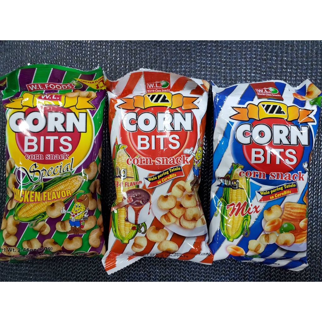 菲律賓CORN BITS CORN SNACKS MIX / BBQ / CHICKEN 玉米粒