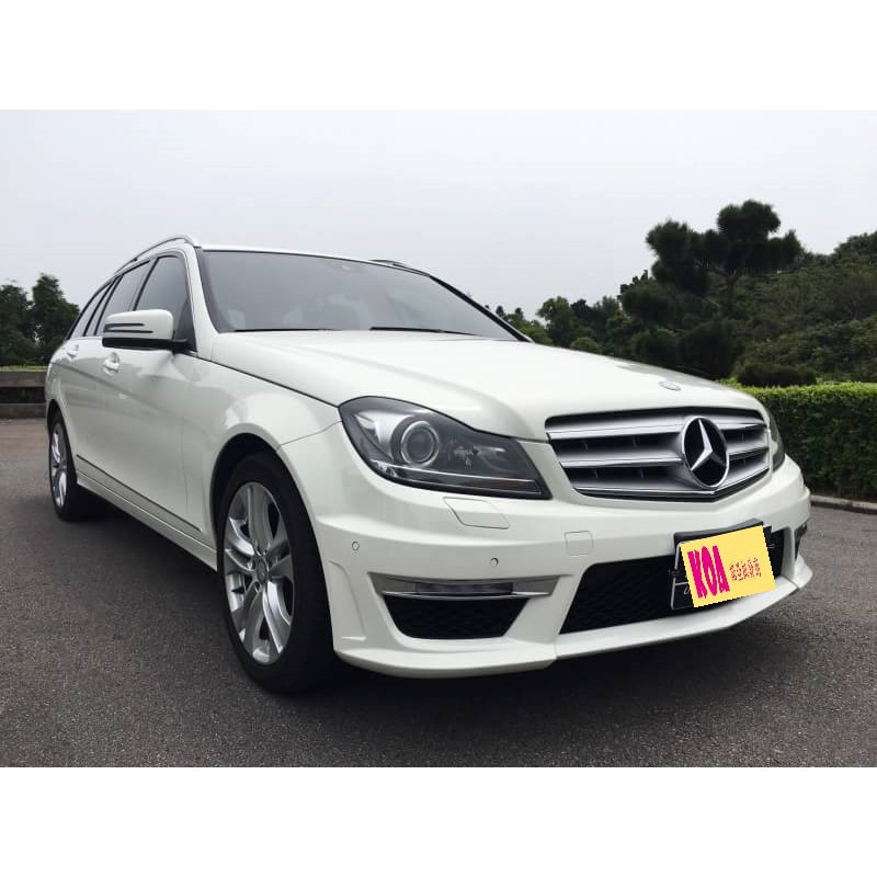 BENZ W204 5D 5門 改 C63 AMG 前保桿 PP 材質 4D 四門 前大包 日行燈 空力套件