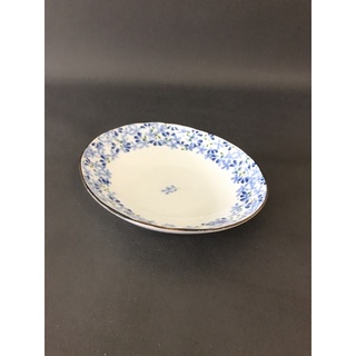 有發票/東昇瓷器餐具=日本進口輕量瓷翠芽7.5吋橢圓盤