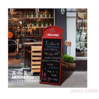 [HOME] 台灣現貨 立式黑板 復古做舊英倫風 英式電話亭 廣告板 Menu架 菜單板 英式鄉村 咖啡廳 餐廳