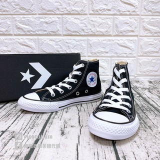 【豬豬老闆】Converse Chuck Taylor All Star 黑 休閒 經典 星星 高筒 中童 3J231C