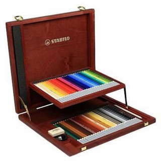 (免運快速出貨) 德國STABILO天鵝 思筆樂 CarbOthello系列 水性粉彩色鉛筆 木盒套組-60色