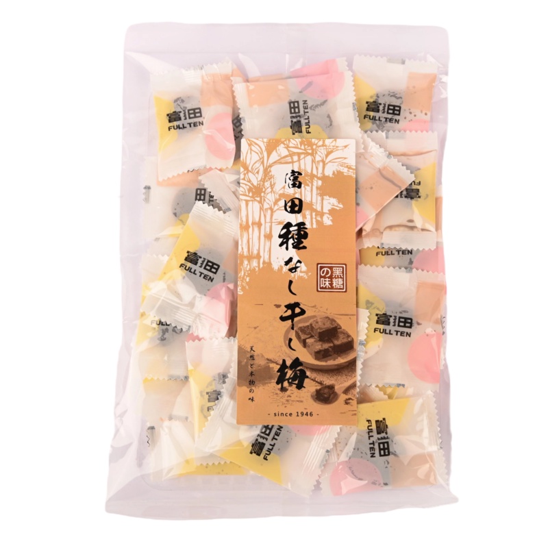 【富田】日式黑糖梅干(100克/包)黒砂糖/黑糖梅肉/日本無籽梅干/無籽梅肉/黑糖梅肉
