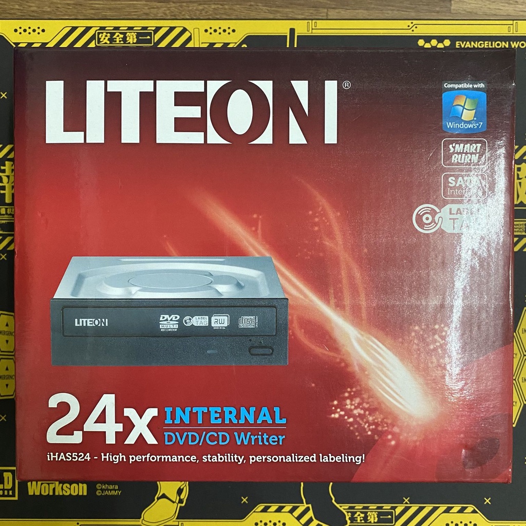 Liteon iHAS524內接式DVD易雕燒錄機(SATA介面)