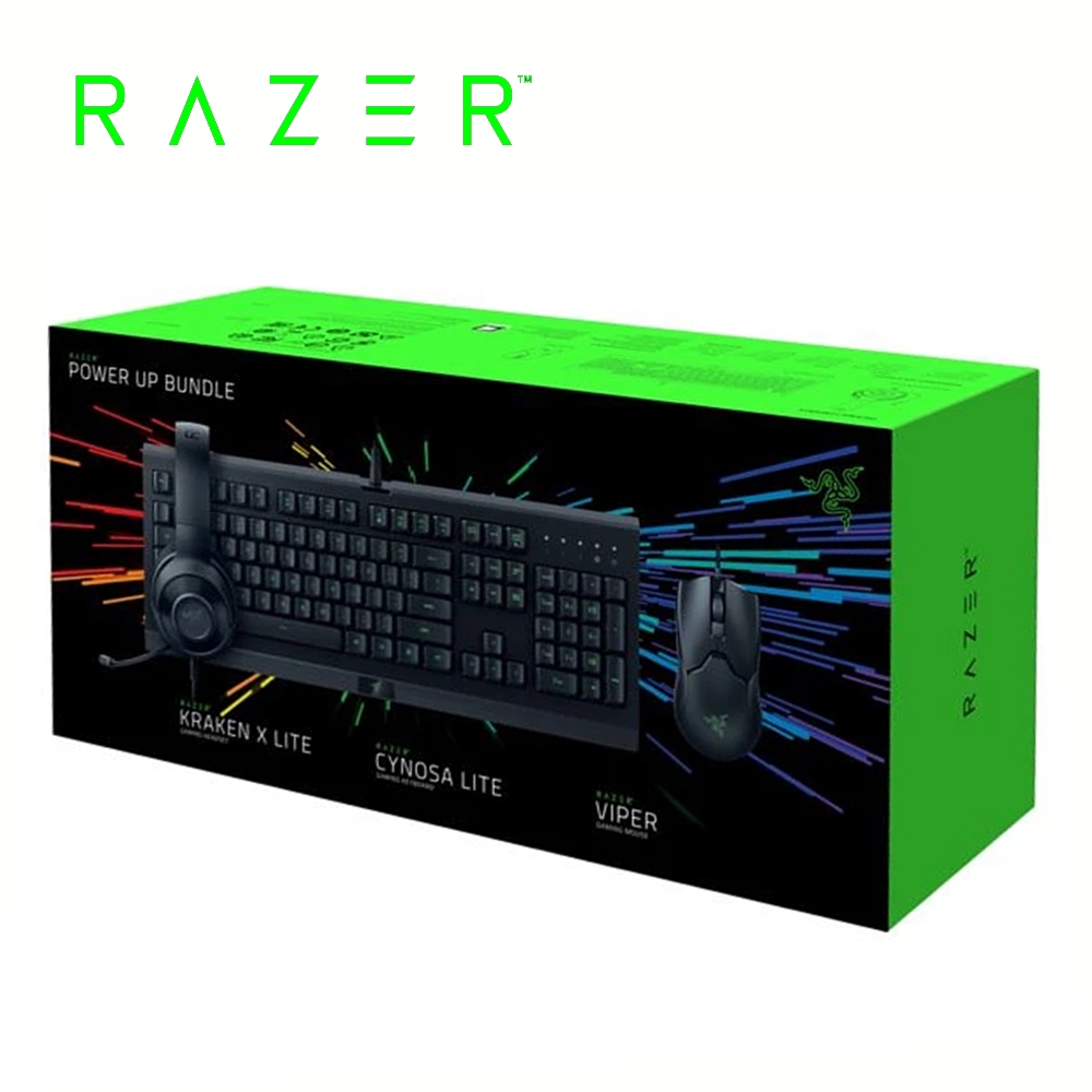 Razer 雷蛇 Power Up 鍵盤滑鼠耳機3合1電競套裝 RZ85-02741900-B3T1 【GAME休閒館】