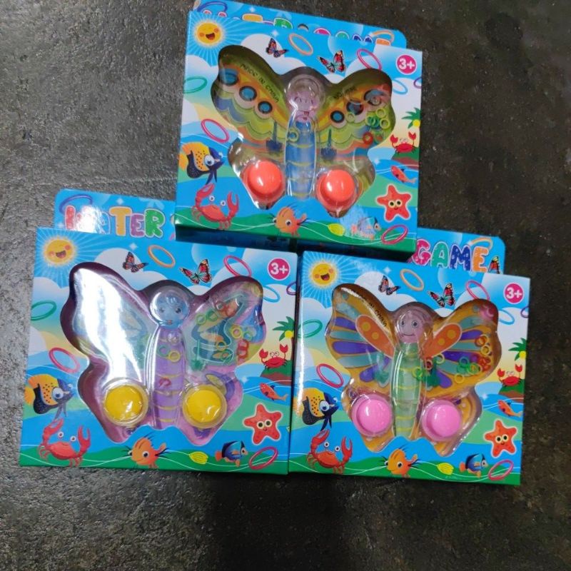 隨機出貨 蝴蝶造型 蝴蝶 水中 套圈圈 玩具 掌上套圈圈